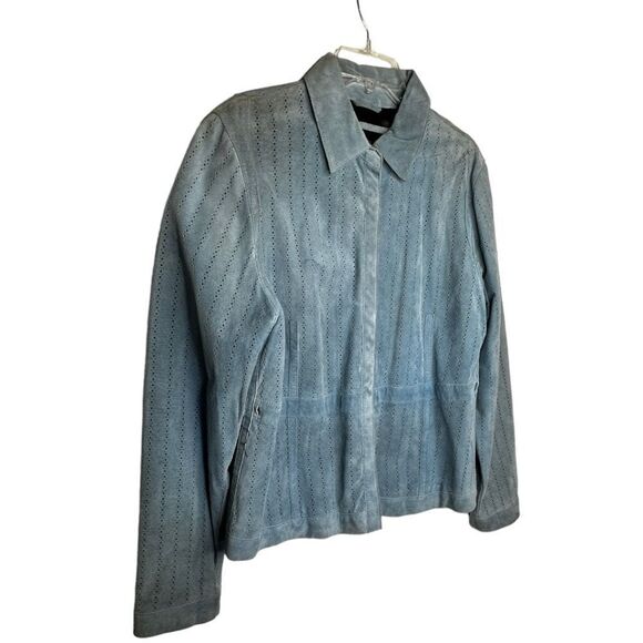 Saguaro Blue Suede Shirt‎ Jacket - Picture 3 of 7